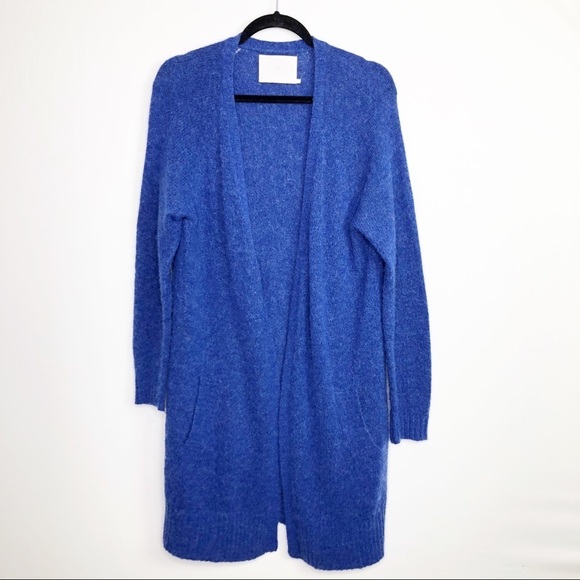 KAFFE Majkg Blue open front duster cardigan - Picture 7 of 9